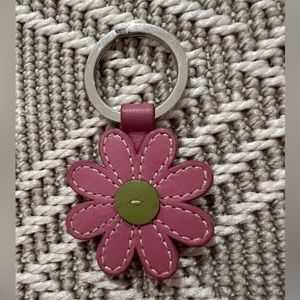 Coach flower keychain